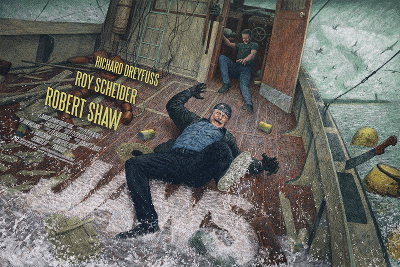 Illustration for article titled Say Goodbye to Quint in This Sad But Gorgeous Poster for Jaws